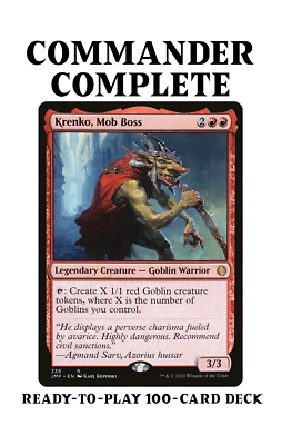 Krenko, Mob Boss GOBLIN TRIBAL TOKENS MTG Custom Commander Deck - Image 1 of 4