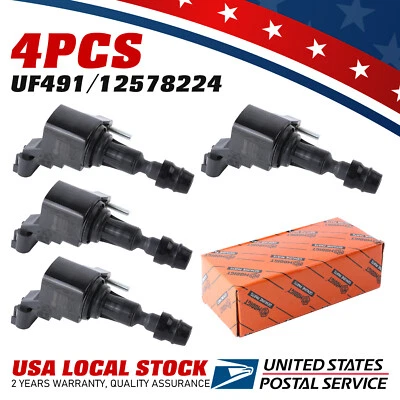 Bobina de encendido 4 piezas premium OEM UF491 apta para Fisker Karma 2012 2,0 L L L4 12578224 Foto 1 de 4