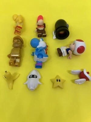 K'nex Mario Kart Figures Lot Of 10 Toad Bullet Bill Gold Kong Missing Parts Etc - Image 1 of 2