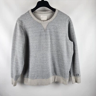 Sudadera American Eagle Para Hombre Grande Polar Cuello Redondo Gris Años 90 Y2K Foto 1 de 4