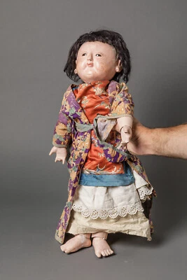 Bébé chinois, asiatique pour poupée ancienne Jumeau, bru, sfbj, - Photo 1/4