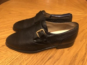 Oxfords Moreschi, Monkstrap Cuero Pecarí Negro y Piel de Becerro Talla 9.5 - Imagen 1 de 9