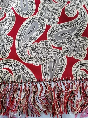 Bufanda con flecos de cachemira Art Deco años 30 para hombre, bufanda de noche de teatro de ópera para caballeros Foto 1 de 4