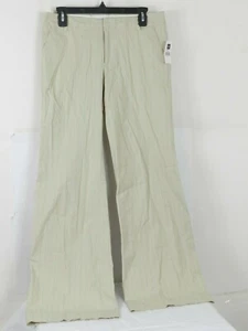 Gap Modern Fit Flare Striped Dress Pants Womens Size 4 Beige NWT - Picture 1 of 7