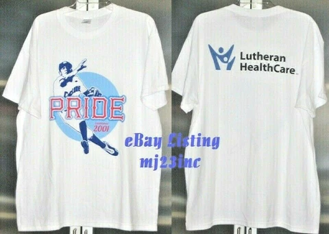 VTG BROOKLYN CYCLONES SGA PRIDE XL T-SHIRT WHITE TEE NEW YORK METS MiLB LUTHERAN Cover