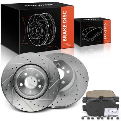 后侧钻转子和陶瓷刹车片适用于宝马 f10 535i 550i 650i xDrive — 第 1/4 张图片