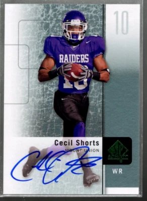 B3818- 2011 SP Authentic Autographs #51 Cecil Shorts E Auto SAMPLE PIC - Image 1 of 2