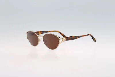 Paloma Picasso By Metzler 8339 689, 90s gold and tortoise cat eye sunglasses NOS - Image 1 of 4