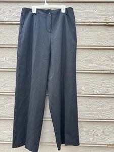 Pantalones de Vestir Talbots Mujer Talla 10 Negro Lana Elástica Forrado Pierna Recta Clásico - Imagen 1 de 2