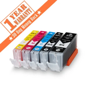 5PK PGI-250XL CLI-251XL Ink for Canon Pixma MG5420 MG5520 MG6620 MG6320 MX722 - Bild 1 von 6