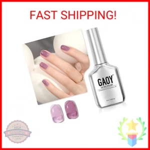 GAOY Jelly Nude Purple Gel Nail Polish, 16ml Sheer Neutral Translucent Soak Off - Picture 1 of 2