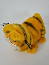 Vintage Dakin 1981 Plush 10in Garfield Standing Cat Stuffed Animal Collectible