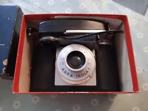 VINTAGE AGFA ISOLA I 120 CAMERA  AND FLASH  - Picture 1 of 17