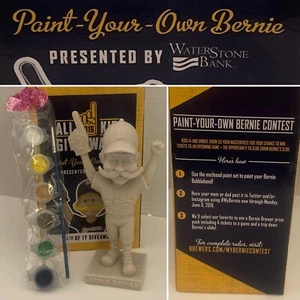 2016 Paint Your Own Bernie Brewer Milwaukee Brewers Bobblehead solo para niños SGA - Imagen 1 de 11