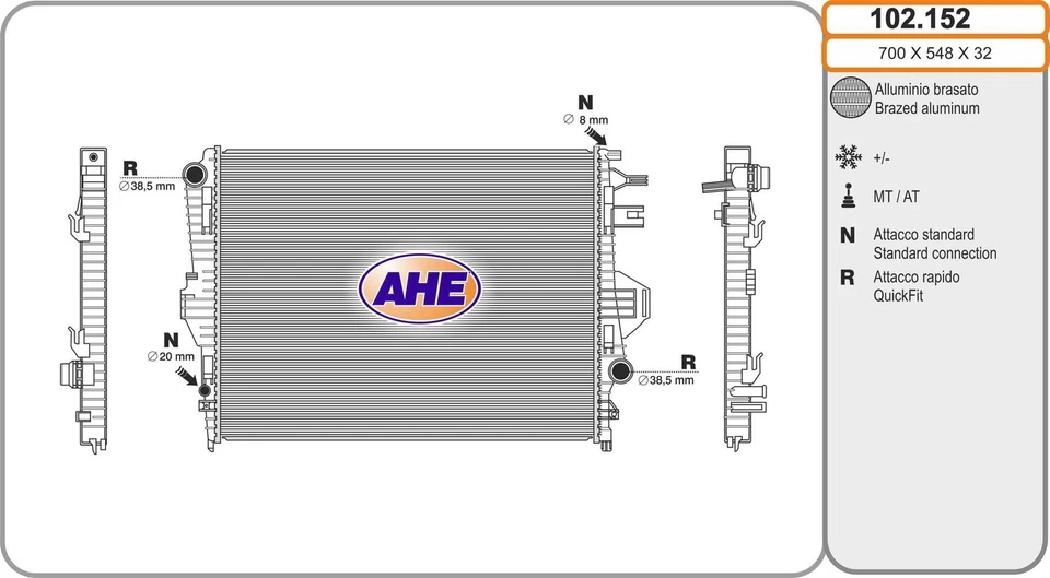 RADIATEUR VW TOUAREG 4.2 V8 TDI,4.2 V8 FSI - Photo 1/1