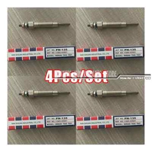 4x Diesel Heater Glow Plugs For Nissan Urban 2003 /TD25/TD27/PN-165/11065-43G01 - Picture 1 of 6