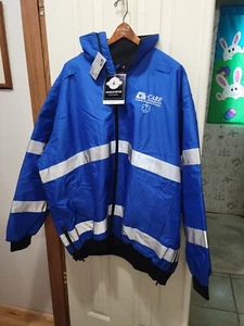 NWT Charles River Adult Signal Hi-Vis XXXL Blue Ambulance EMT Parka Jacket - Picture 1 of 6