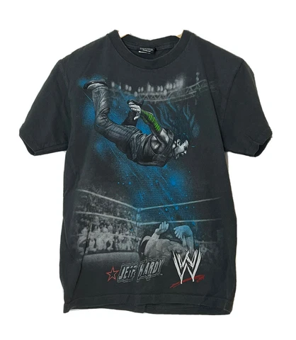 WWE Hybrid Youth Jeff Hardy T-Shirt Wrestling Size Medium Black. Vintage 2008 Cover