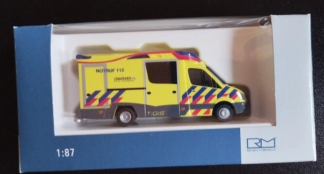 Rietze 68629 - 1/87 Ambulanza Mobile Tigis Ergo Rettungsdienst Bautzen - Nuovo - Immagine 1 di 1