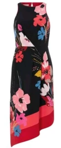 Vestido midi de fiesta asimétrico floral Monzón Eloise talla 14 nuevo con etiquetas - Imagen 1 de 8