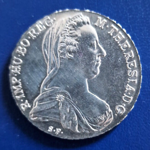 Silver Coin - Maria Theresien Taler 1780, S.F. Later mintage from Austria #3