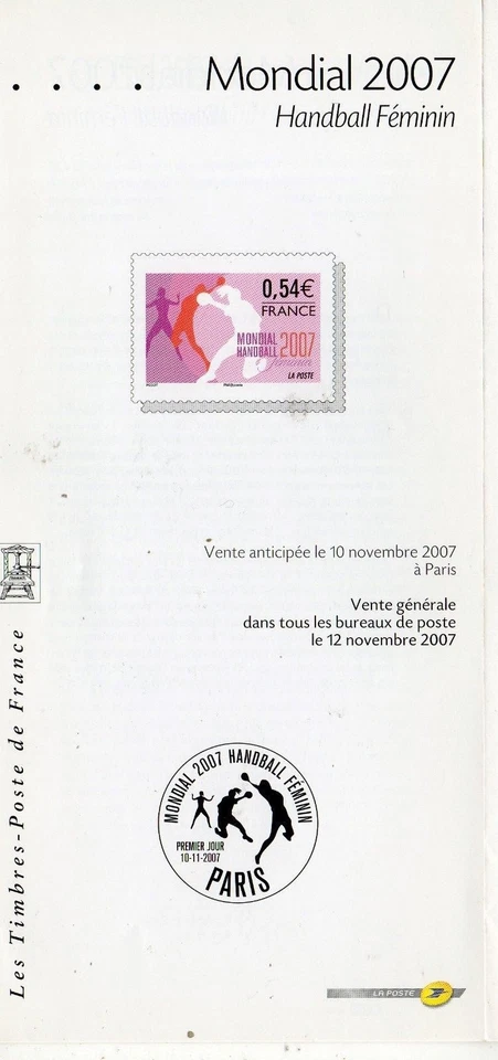 Francia Balonmano Femenino Campeonato Mjundial año 2007 (CX-261) - Imagen 1 de 1