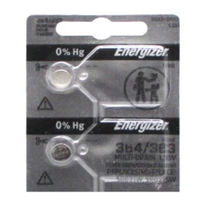 2 Pcs Energizer 364 AG1 SR621SW SR621 SR60 363 164 LR621 LR60 D364 G02 Battery - Picture 1 of 2