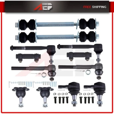 Front Steering Steering Kit Set Tie Rod End for 92-99 Chevrolet K1500 Suburban - Image 1 of 4