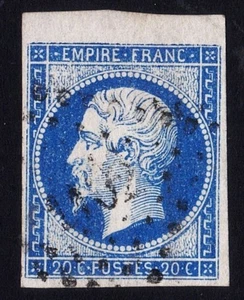 REF:A74-5 -N°:14A variété  bleu haut de feuille avec retouche du cadre superieur - Picture 1 of 1