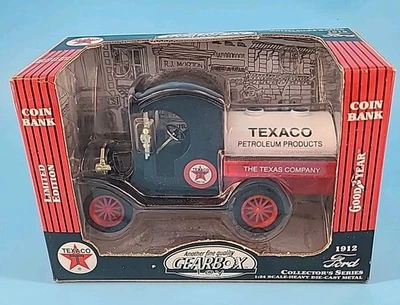 Gearbox 1912 Ford Texaco Oil Tanker Diecast Coin Bank Truck 1:24 - Image 1 of 4