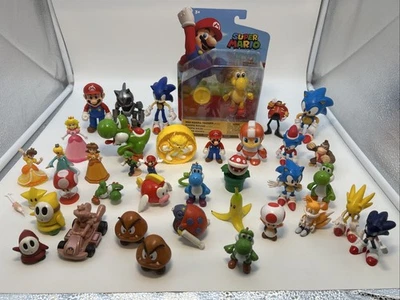 ФИГУРКИ осла Марио Соника Йоши • Лот из 38 фигурок, лот товаров Jakks Nintendo - Изображение 1 из 4