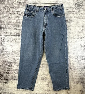 Jeans Levi's Silver Tab holgados vintage azules etiqueta púrpura para hombre 34x32 *Leer* Foto 1 de 4