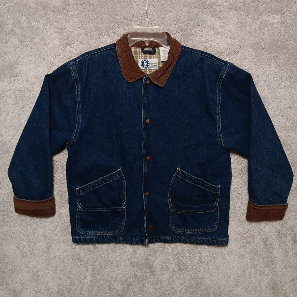 Abrigo vintage de pana para mujer St Johns Bay talla L rancho suroeste granero Foto 1 de 4