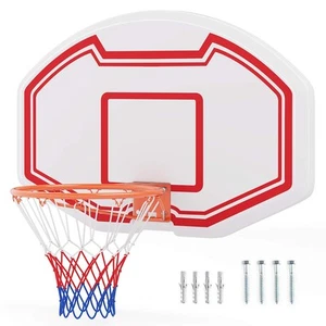 Wall Mounted Basketball Hoop w/91 x 61cm Shatter-proof Backboard & Anti-tear Net - Picture 1 of 10