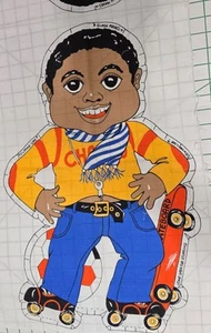 Vintage Fabric Panel African American Pillow Soccer Skateboard Boy Champ - Picture 1 of 4