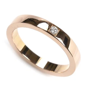 Anillo de diamantes BVLGARI #6,25 K18PG Cásate conmigo 1P 4,7 g usado - Imagen 1 de 8