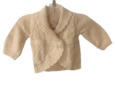 Beautiful Genuine Baby by Oshkosh Baby Girl Off White Sweater Sz. 6 Months - Image 1 of 4