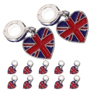  12 Pcs Charms for Jewelry Making Jewellery Flag Bracelet British - Picture 1 of 12
