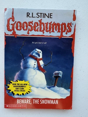 1st print 1997 ppb Goosebumps #51 BEWARE, THE SNOWMAN RL Stine unnumbered spine Foto 1 de 4
