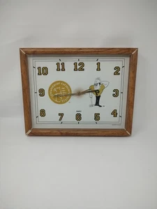 Vintage Purdue Boilermakers Holzrahmen Quarzuhr Weltuhr geprüft  - Bild 1 von 6