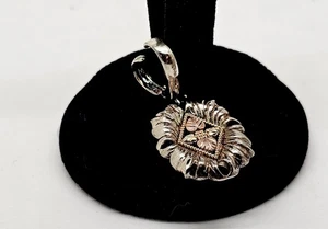 COLEMAN CO. BLACK HILLS 10K GOLD/STERLING SILBER HALSKETTE VERSTÄRKER/ANHÄNGER - Bild 1 von 8