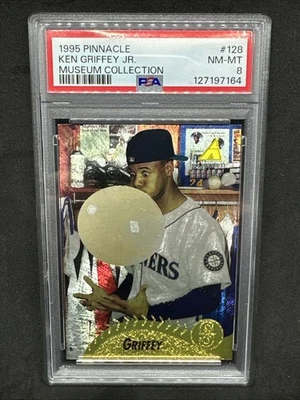 1995 Pinnacle — Кен Гриффи-младший No128 музейная коллекция PSA 8 почти как новая - Изображение 1 из 2