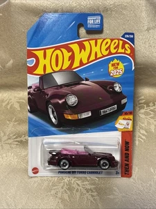 Hot Wheels 2025 rot Porsche 911 Turbo Cabriolet 239/250 damals und heute 10/10 - Bild 1 von 2
