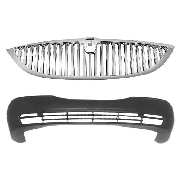 For Lincoln Town Car 03-07 Sherman 2-Piece Front Bumper Cover, Grille Value Line - Image 1 of 1