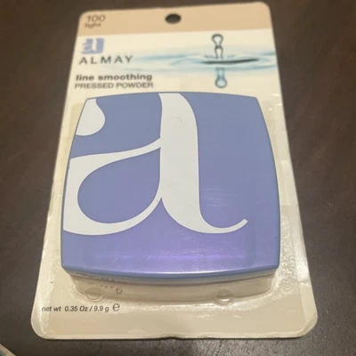 Almay Line Smoothing Pressed Powder Compact LIGHT 100 - 35 oz NEW BOXED - Image 1 of 2