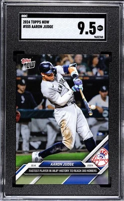 2024 Topps NOW #555 Aaron Judge Fastest To 300 HR - SGC  9.5 New York Yankees - Image 1 of 2