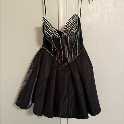 Scarlett Black Dress with Beaded Details retails over $400 - Image 1 of 4