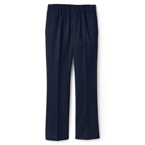 NWT LANDS' END UNIFORM GIRL'S CHINO PANTS CLASSIC NAVY 10 - Picture 1 of 6
