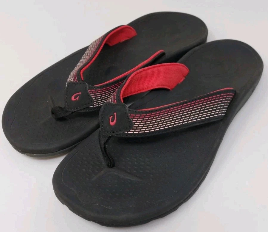 Chanclas Olukai Awiki para mujer muestra rara salvavidas talla 7 playa agarre húmedo goma Foto 1 de 4