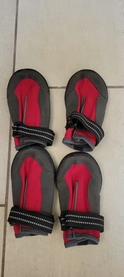 Botas para perros TOP PAW al aire libre. Talla Grande ROJO Zapatos Correas (4) Zapatos, UN USO Foto 1 de 3